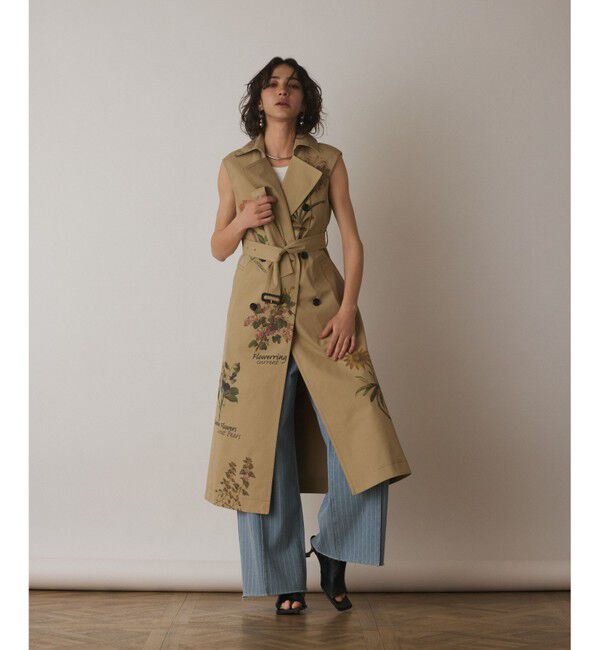 Diagram「プリントトレンチワンピース」|ワンピース|