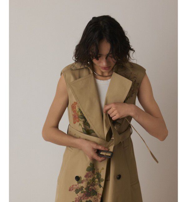 Diagram「プリントトレンチワンピース」|ワンピース|