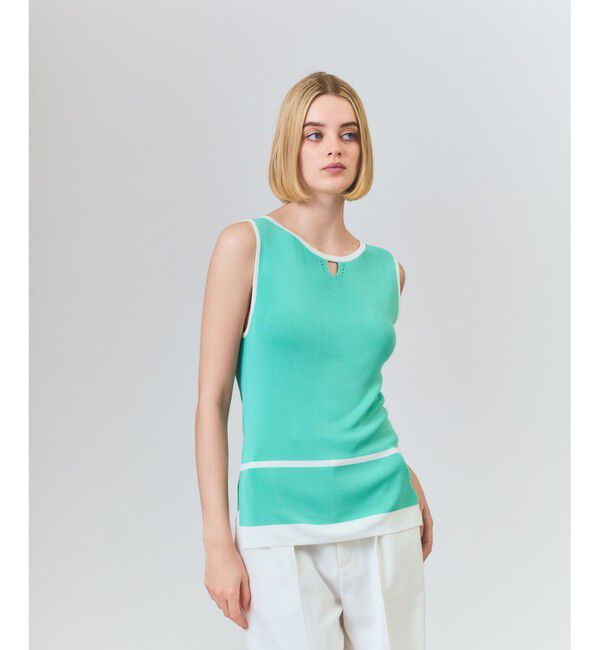 Grace Class「ラインニットノースリーブ」|その他|ミント