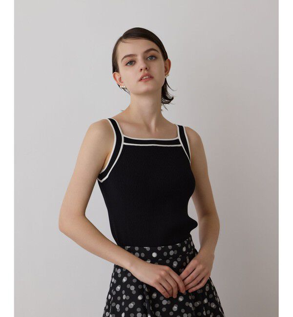 GRACE CONTINENTAL「バイカラーリブニットトップ」|その他|