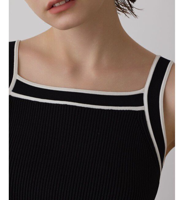 GRACE CONTINENTAL「バイカラーリブニットトップ」|その他|