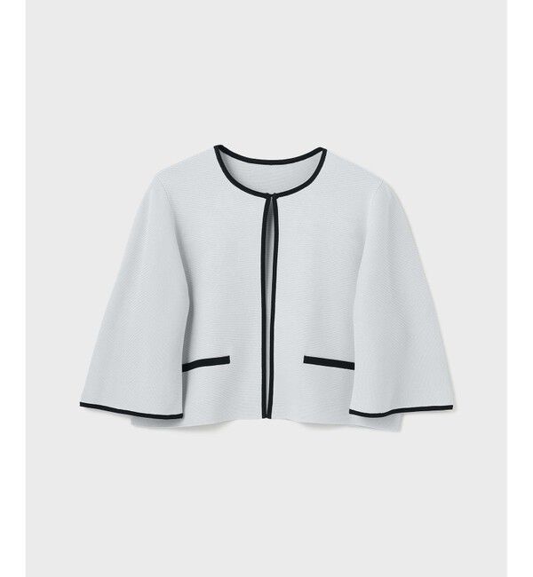 GRACE CONTINENTAL「バイカラースリットニットカーディガン」|カーディガン|