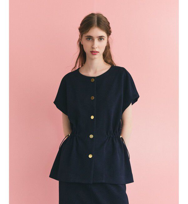 Grace Class「ダブルクロスジャージトップ」|Tシャツ・カットソー|ネイビー