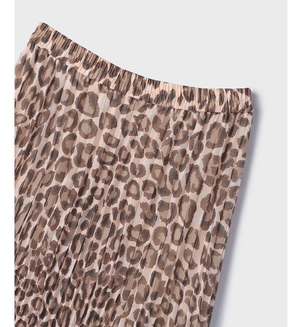 Diagram「ヒョウ柄ロングプリーツスカート」|スカート|