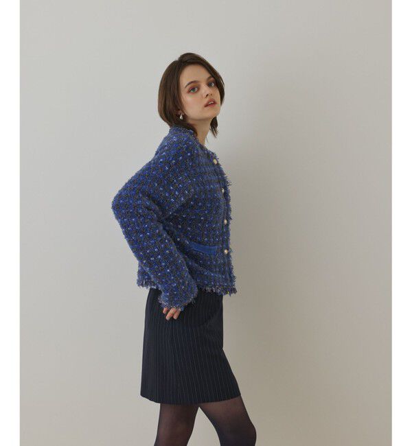 Diagram「ツイードニットショートカーディガン」|カーディガン|