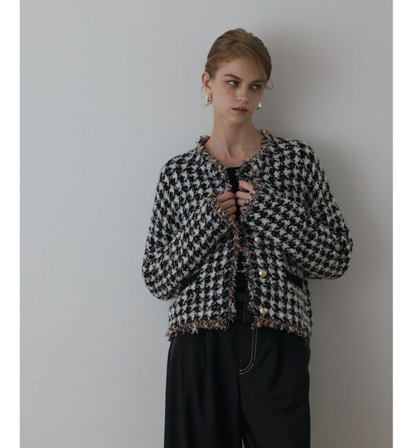 Diagram「ツイードニットショートカーディガン」|カーディガン|