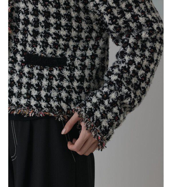 Diagram「ツイードニットショートカーディガン」|カーディガン|