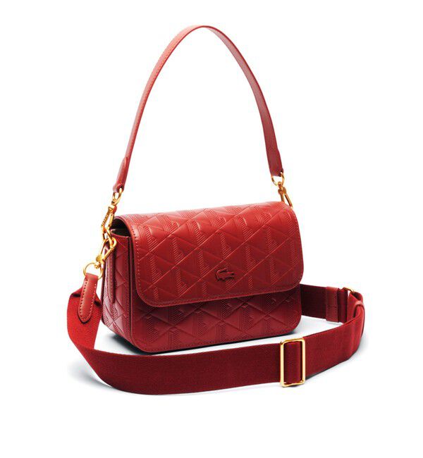 LACOSTE「マヘキ レザーメッセンジャーバッグ / ショルダーバッグ」|ショルダー・メッセンジャー|