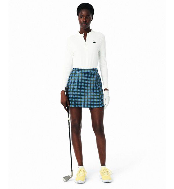 LACOSTE「ハイストレッチ ウルトラドライチェックゴルフスカート インナー付き」|スカート|