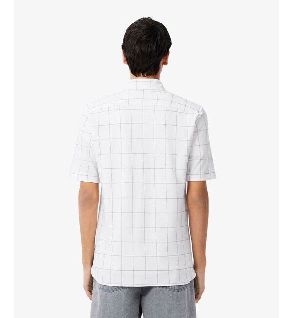 LACOSTE「ウィンドウペーンチェックジャージシャツ」|シャツ・ブラウス|