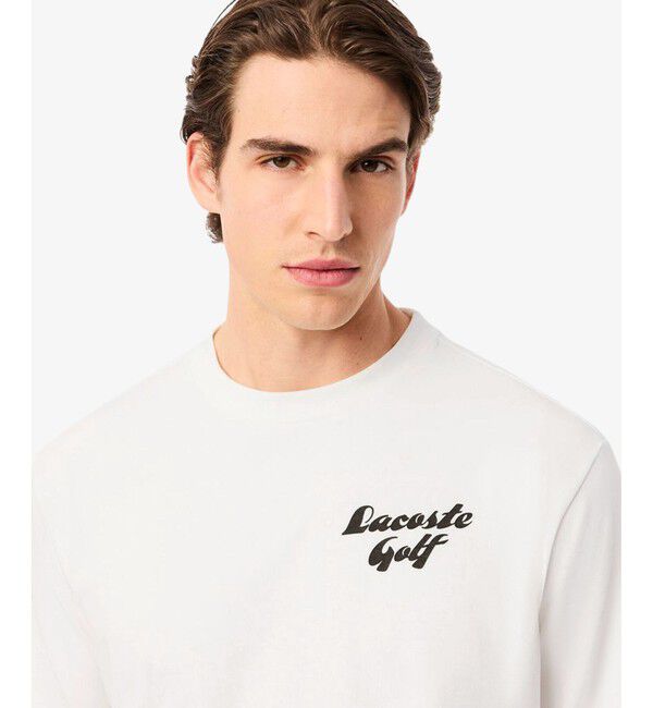 LACOSTE「ラコステゴルフウルトラドライバックプリントTシャツ」|Tシャツ・カットソー|