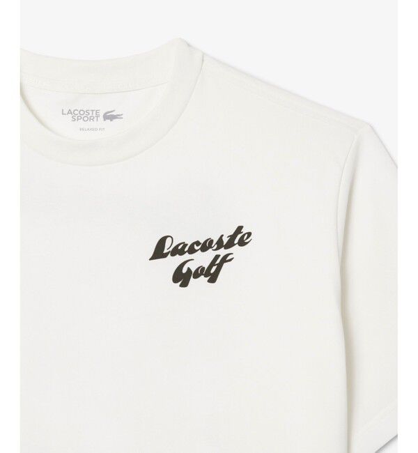 LACOSTE「ラコステゴルフウルトラドライバックプリントTシャツ」|Tシャツ・カットソー|