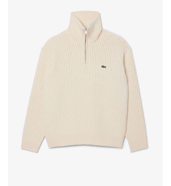 LACOSTE「ローゲージハーフジップニットセーター」|ニット・セーター|