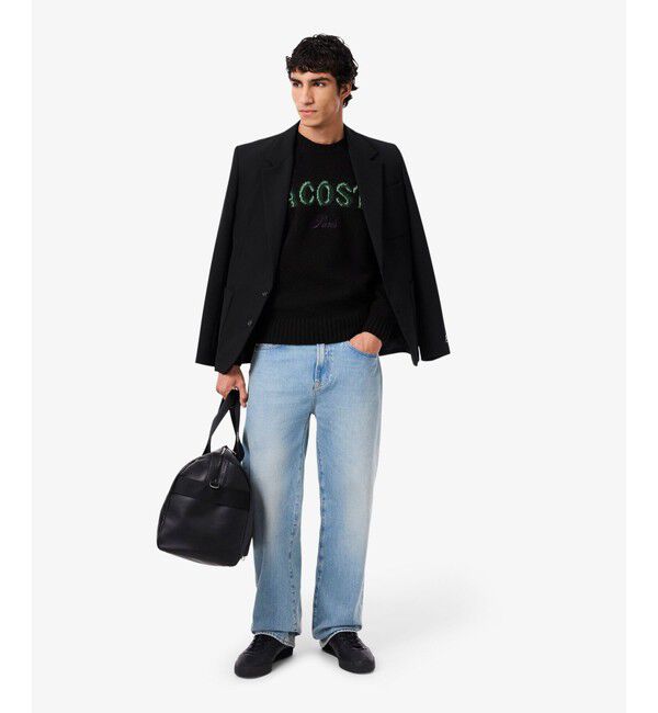 LACOSTE「ブランドネームロゴシャギーニッティングセーター」|ニット・セーター|