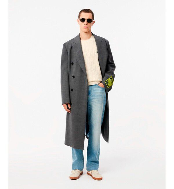 LACOSTE「ミドルゲージ ウールケーブルニット」|ニット・セーター|