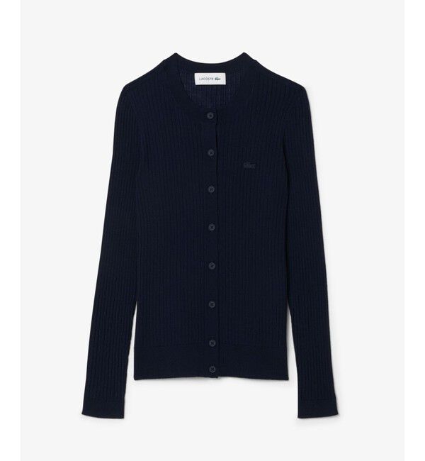 LACOSTE「3Dニッティングメリノウールカーディガン」|カーディガン|