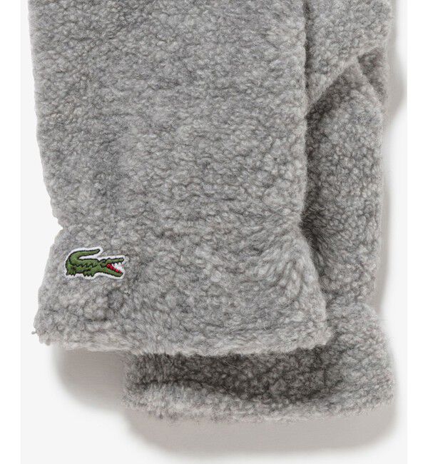 LACOSTE「リサイクル紡毛パイルグローブ」|手袋|