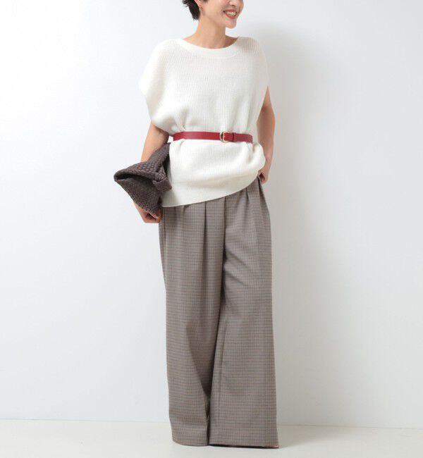 NOLLEY'S「《セットアップ対応》ストレッチツイルワイドパンツ」|その他|