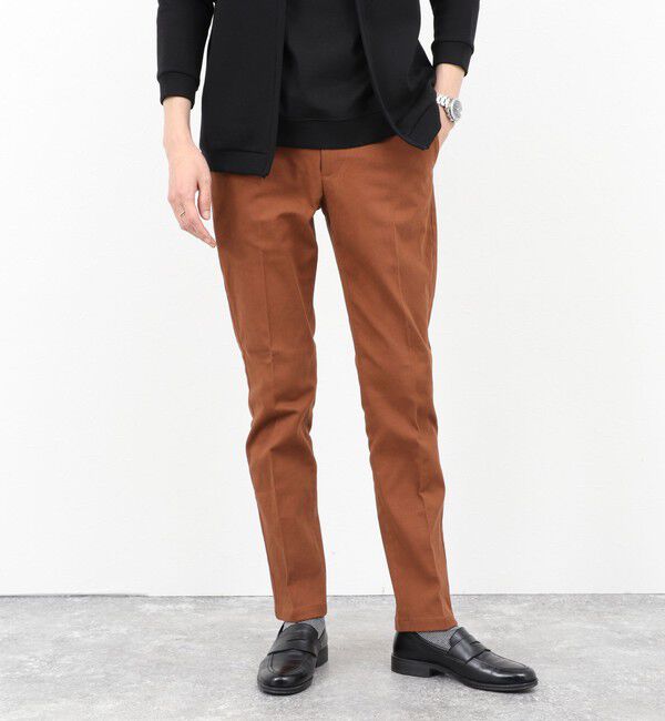 NOLLEY'S goodman「コットンカルゼ裏微起毛ストレッチスリムフィット 25AW」|チノ|