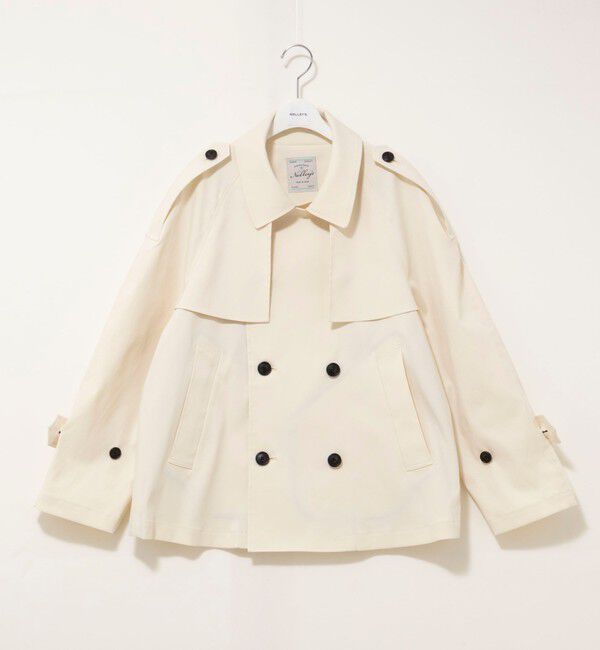 NOLLEY'S「NMPウォッシャブルショートトレンチコート」|ブルゾン・スタジャン|