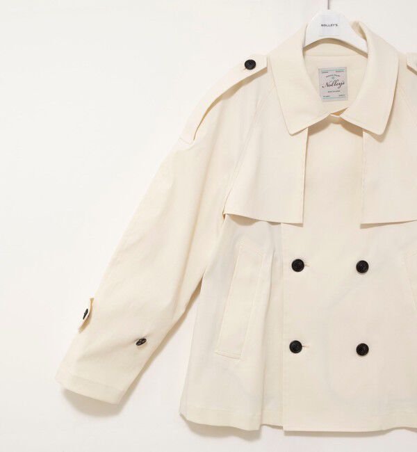 NOLLEY'S「NMPウォッシャブルショートトレンチコート」|ブルゾン・スタジャン|