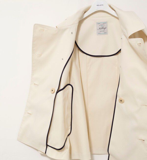 NOLLEY'S「NMPウォッシャブルショートトレンチコート」|ブルゾン・スタジャン|