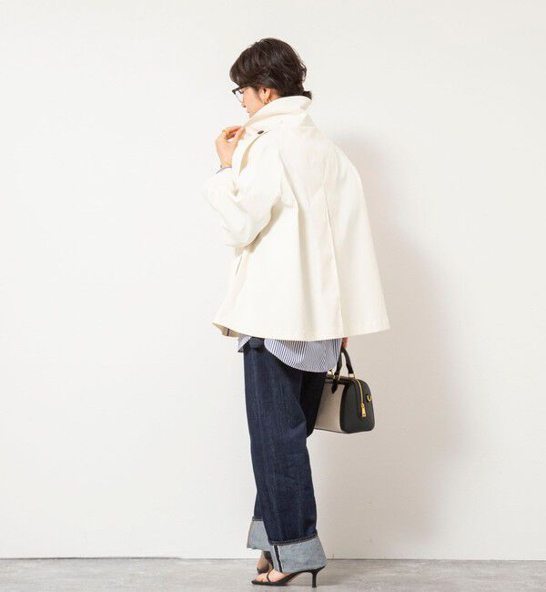 NOLLEY'S「NMPウォッシャブルショートトレンチコート」|ブルゾン・スタジャン|