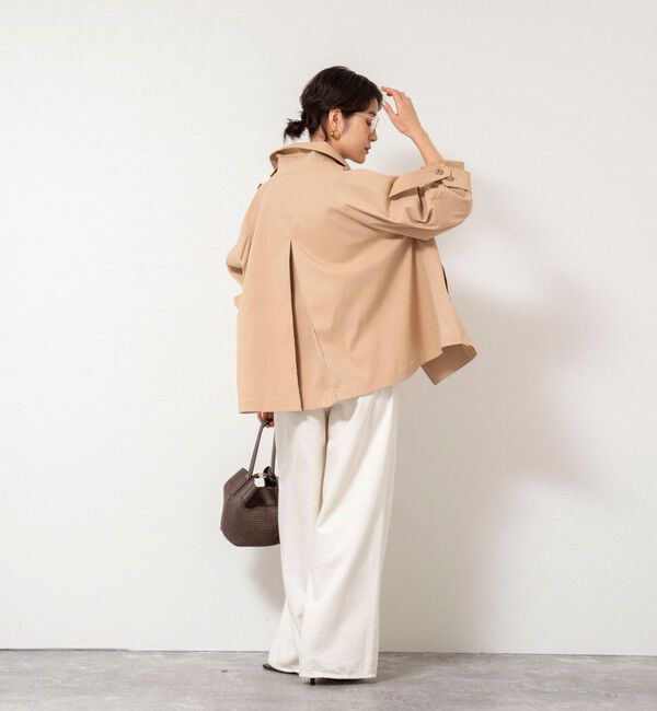 NOLLEY'S「NMPウォッシャブルショートトレンチコート」|ブルゾン・スタジャン|