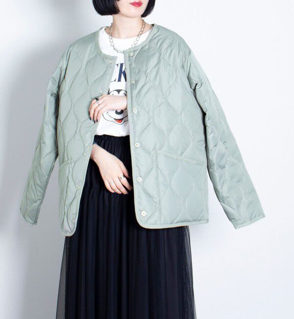 GLOSTER「【TAION/タイオン】GLOSTER別注 ミリタリーライナージャケット ノーカラーMA-1 M65」|ダウン|