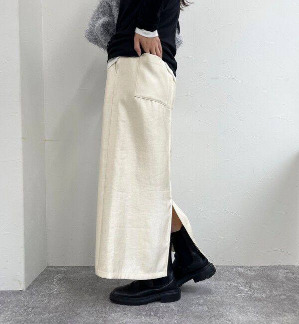 fredy emue「マルチファブリック タイトスカート」|スカート|