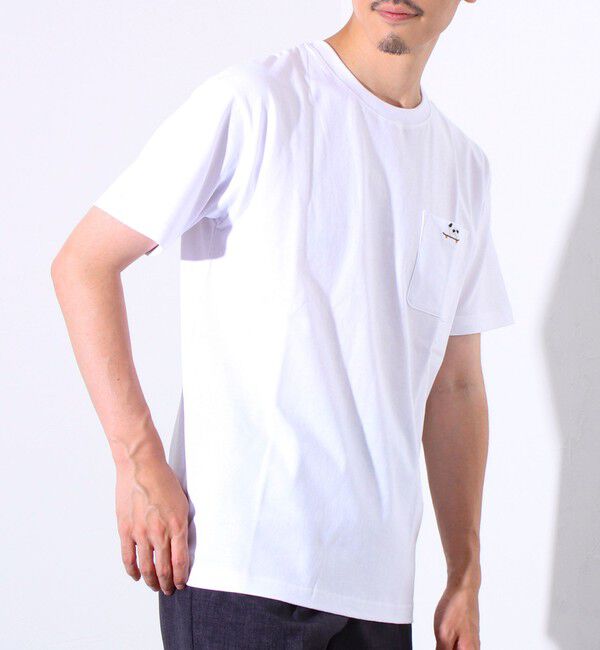 GLOSTER「【GLOSTER/グロスター】オープンエンド天竺フレブルポケT クルーネックTシャツ」|Tシャツ・カットソー|