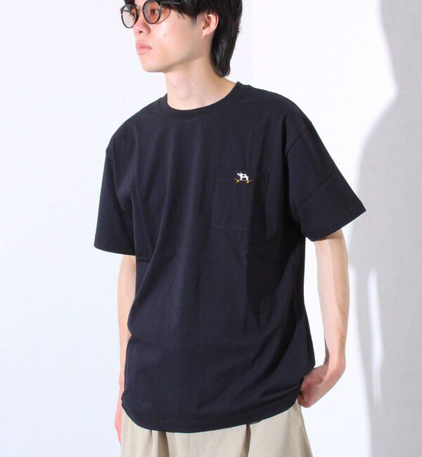 GLOSTER「【GLOSTER/グロスター】オープンエンド天竺フレブルポケT クルーネックTシャツ」|Tシャツ・カットソー|