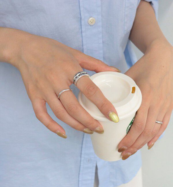 fredy emue「メッセージラベルセットリング」|リング|