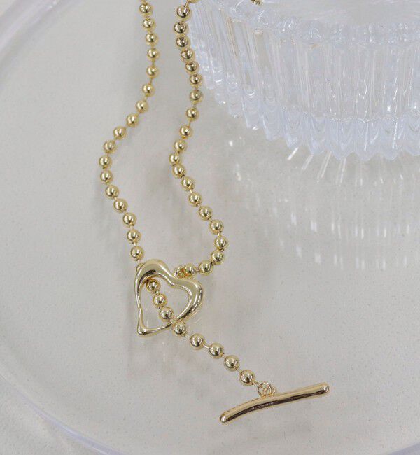 fredy emue「ハートマンテルボールチェーンネックレス」|ネックレス|ゴールド