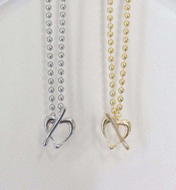 fredy emue「ハートマンテルボールチェーンネックレス」|ネックレス|