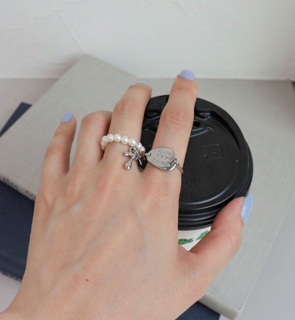 fredy emue「メッセージプレートセットリング」|リング|シルバー