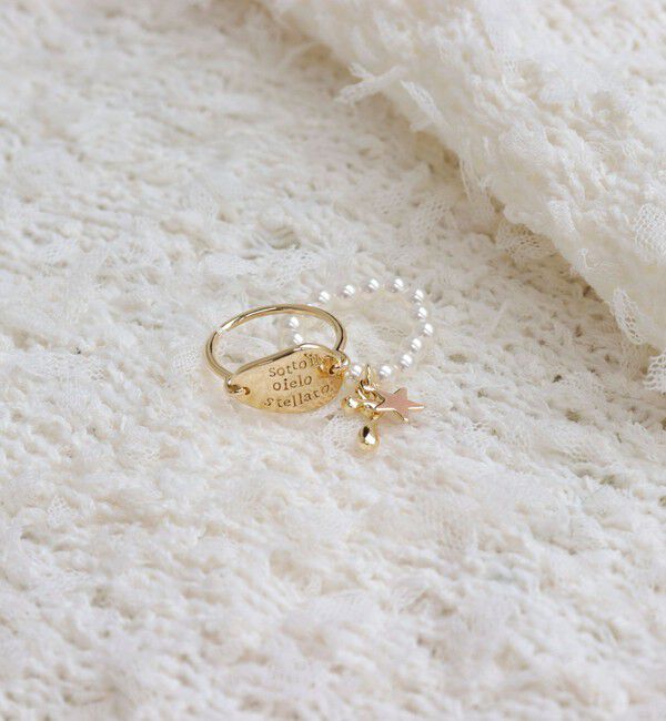 fredy emue「メッセージプレートセットリング」|リング|