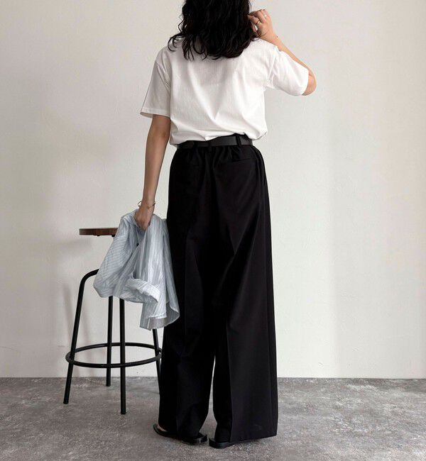 fredy emue「パールロゴシルケット半袖Tシャツ」|Tシャツ・カットソー|