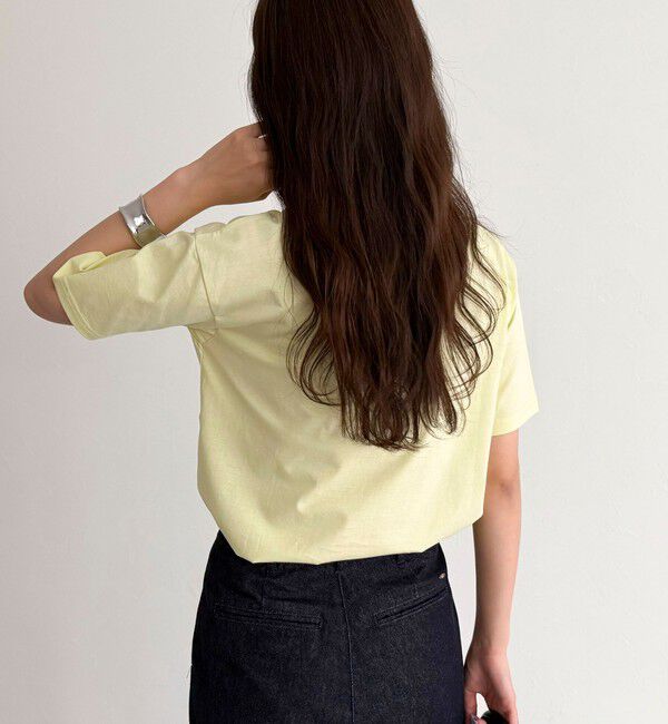 fredy emue「パールロゴシルケット半袖Tシャツ」|Tシャツ・カットソー|