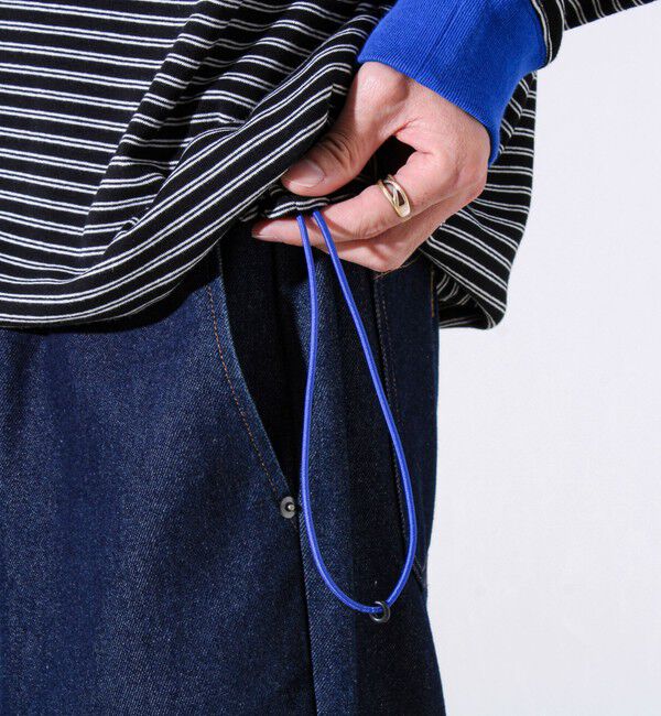 GLOSTER「【配色リブが映える主役ボーダー】Helloボーダー ロングスリーブTシャツ」|Tシャツ・カットソー|