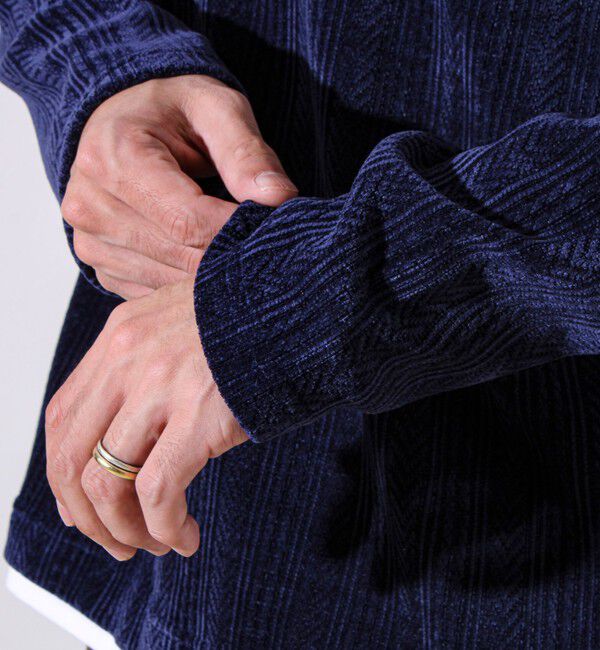 GLOSTER「【上品な光沢感】シェニールフェイクレイヤードカットソー」|Tシャツ・カットソー|