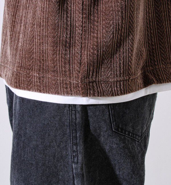 GLOSTER「【上品な光沢感】シェニールフェイクレイヤードカットソー」|Tシャツ・カットソー|