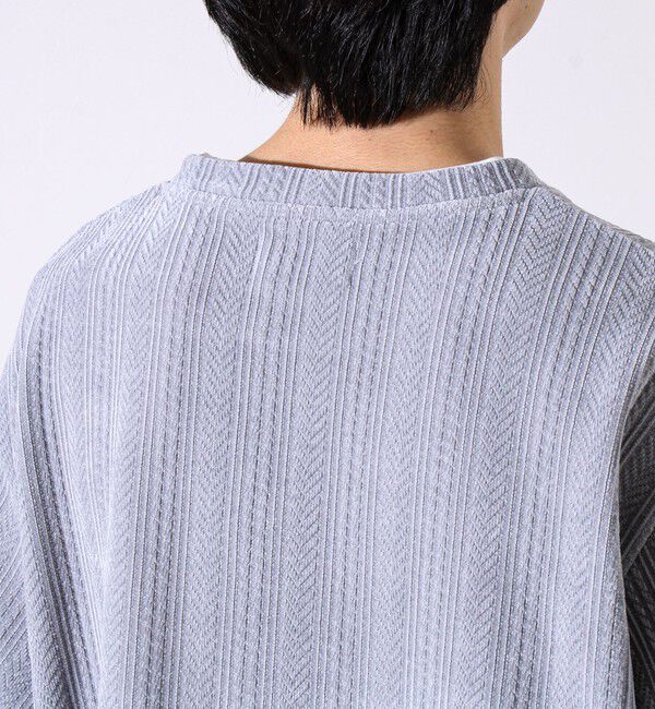 GLOSTER「【上品な光沢感】シェニールフェイクレイヤードカットソー」|Tシャツ・カットソー|