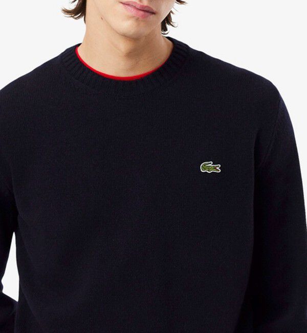 GLOSTER「【LACOSTE/ラコステ】エッセンシャルウールニットセーター」|ニット・セーター|