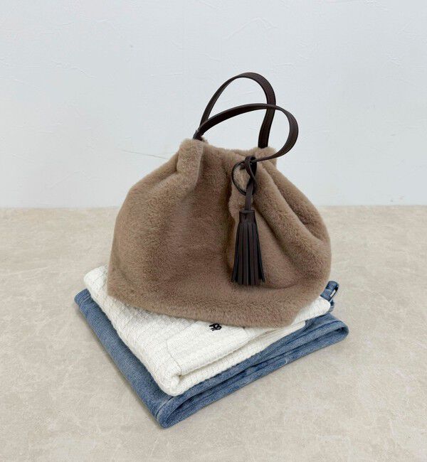 fredy emue「タッセル付エコファー2WAYトートバッグ」|ショルダー・メッセンジャー|