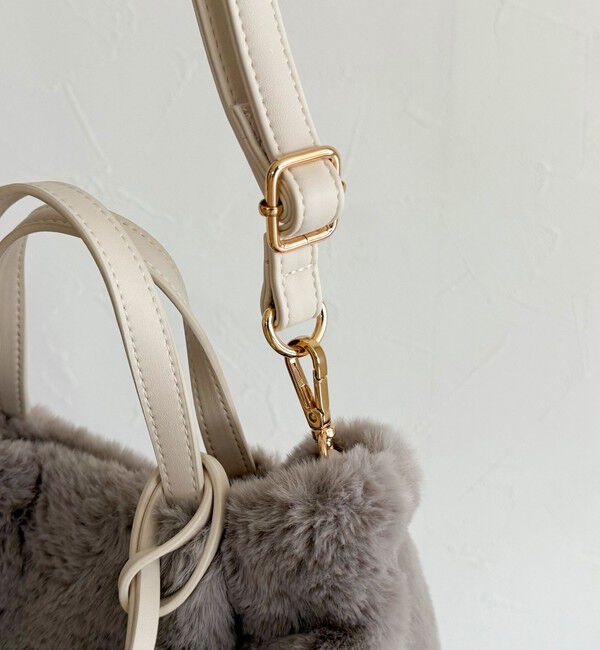 fredy emue「タッセル付エコファー2WAYトートバッグ」|ショルダー・メッセンジャー|