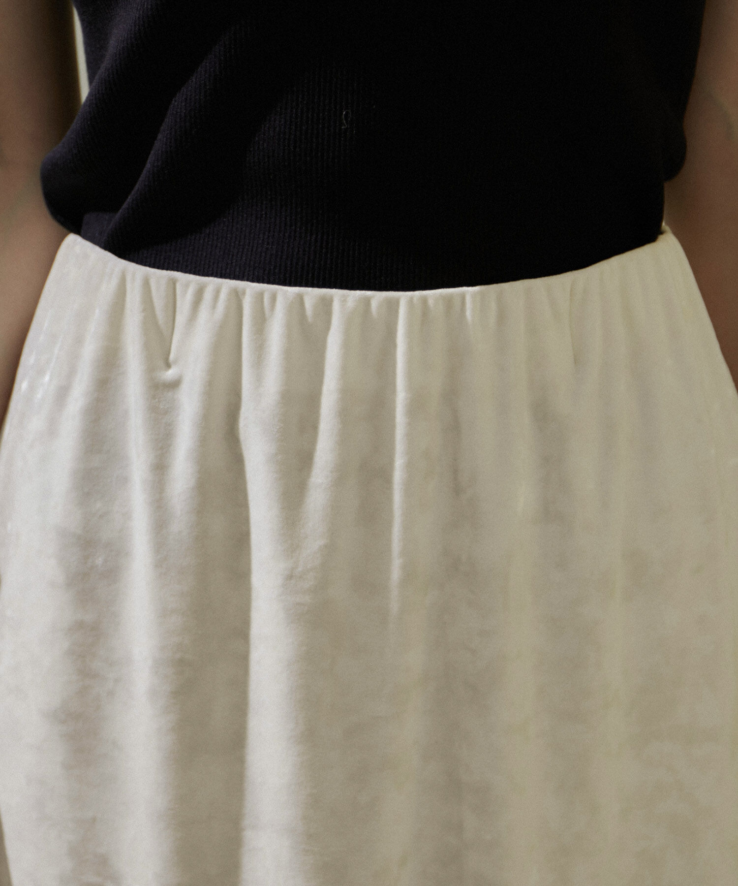 SALON adam et rope'「クラッシュベロアタイトスカート【セットアップ対応・洗える】」|スカート|