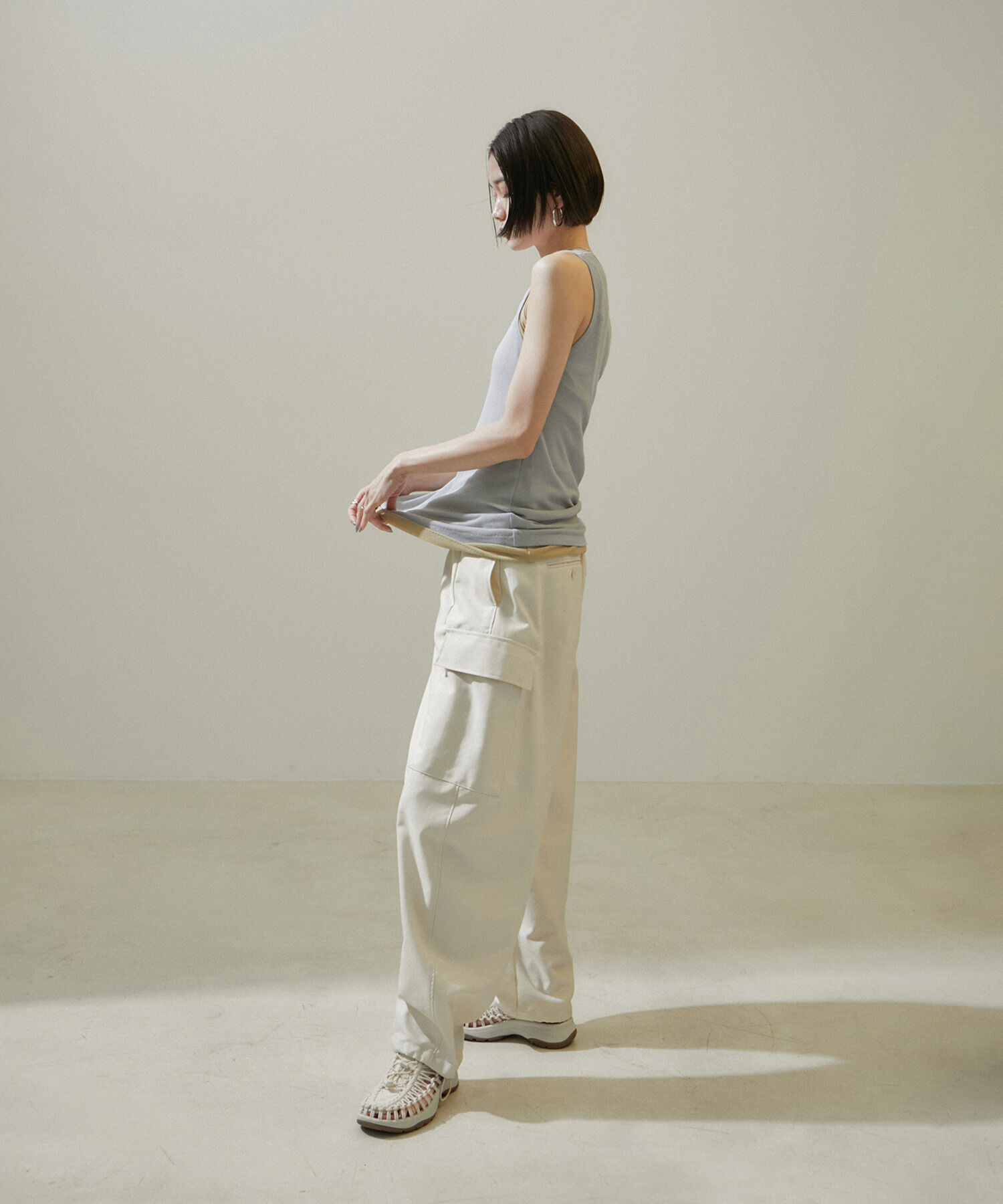 SALON adam et rope'「nu=layerスクープネックタンクトップ」|タンクトップ|