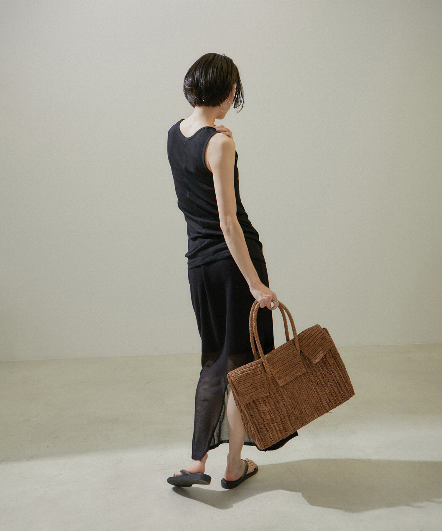 SALON adam et rope'「nu=layerスクープネックタンクトップ」|タンクトップ|