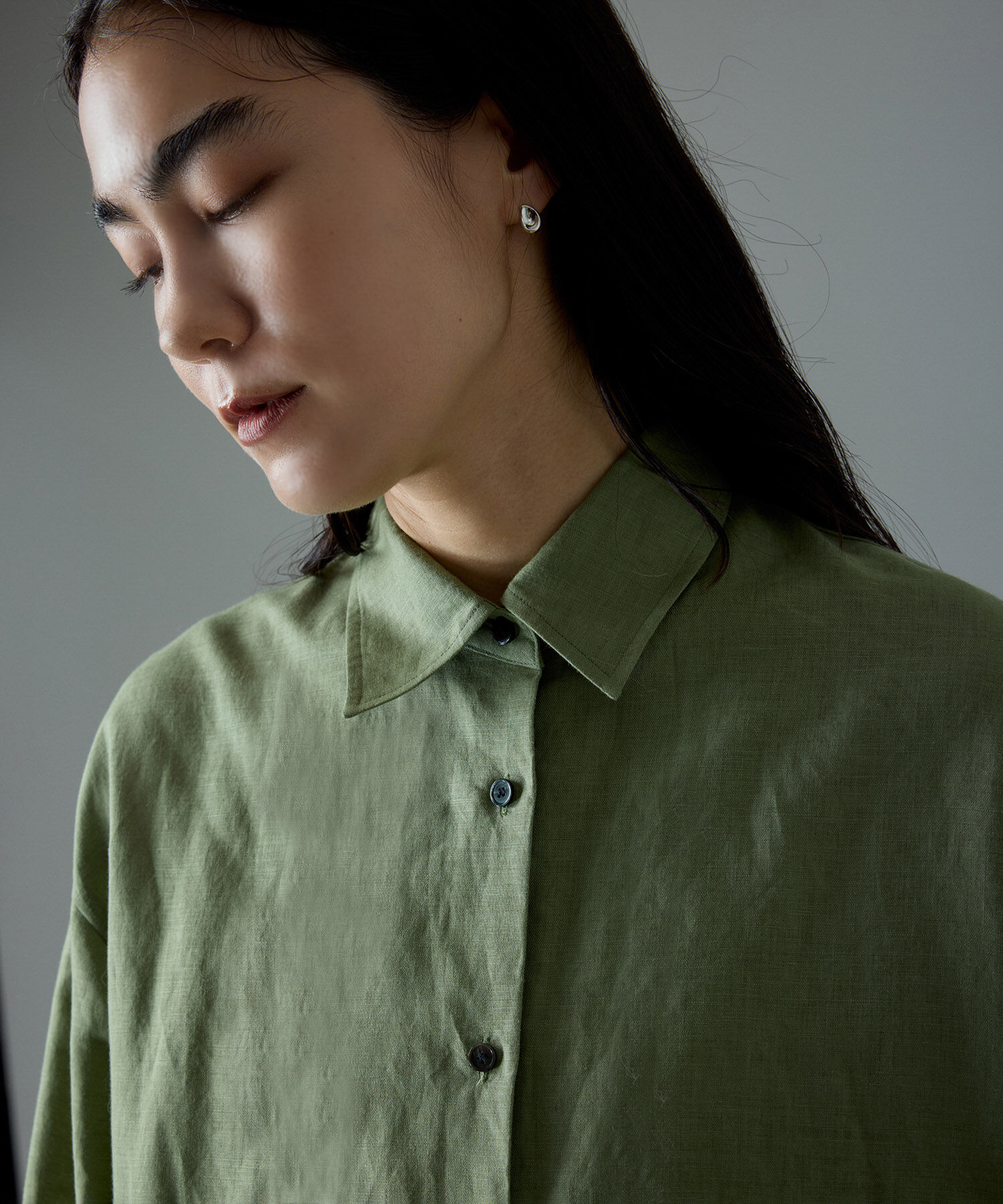 SALON adam et rope'「ヘムクロスレースシャツ」|シャツ・ブラウス|